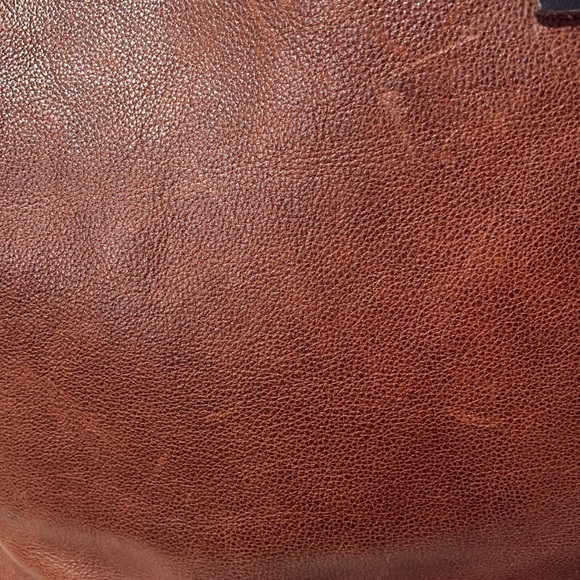 Portland Leather Goods Large Zip Up Brown Tote - Picture 4 of 9